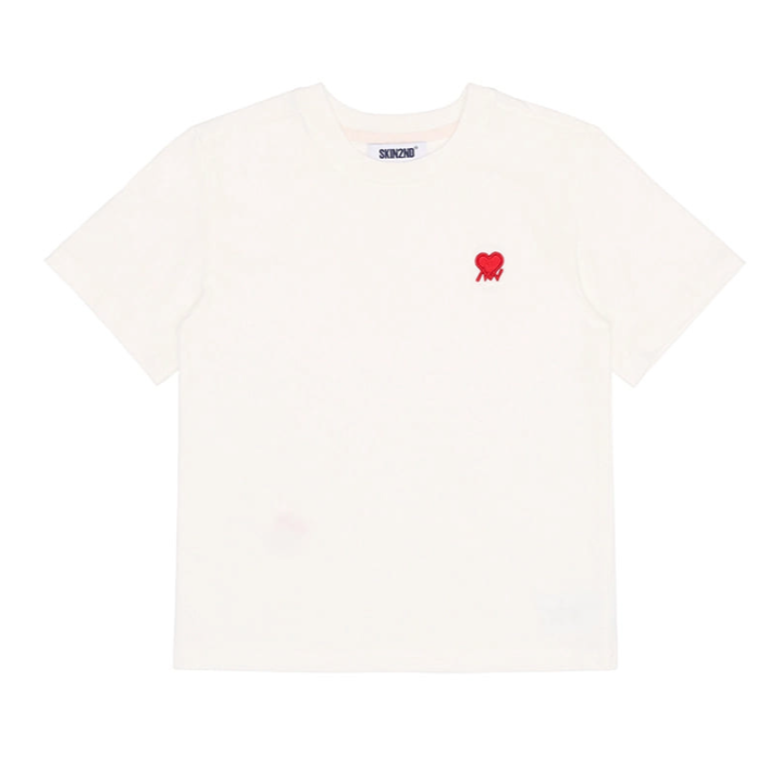 Zigzag Heart Logo T-Shirt IVORY 6
