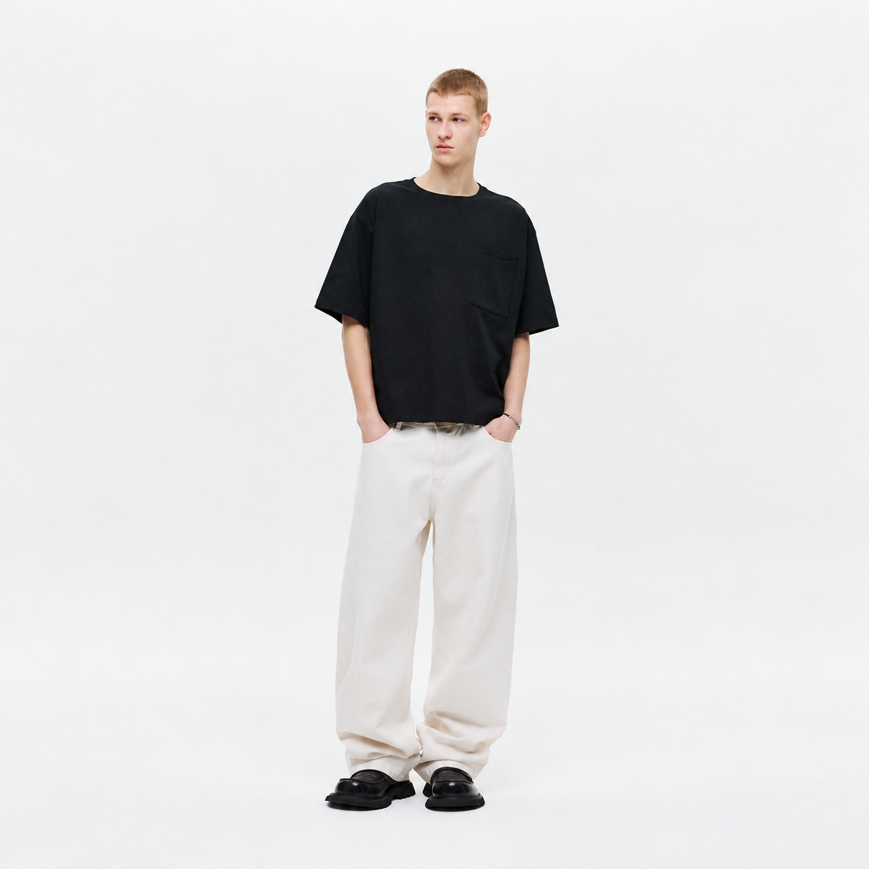 Signature Carpenter Denim Pants CREAM 2