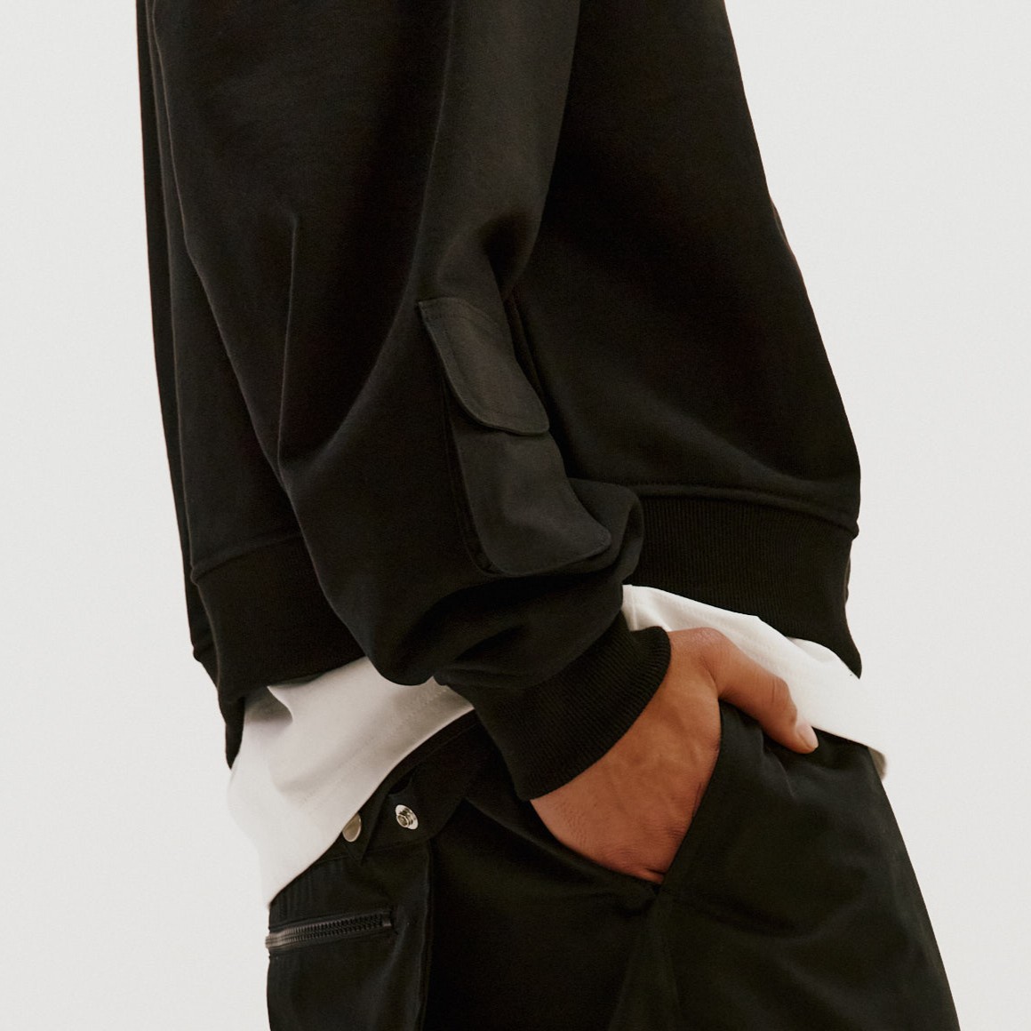 Pocket Sweatshirt-BLACK 5