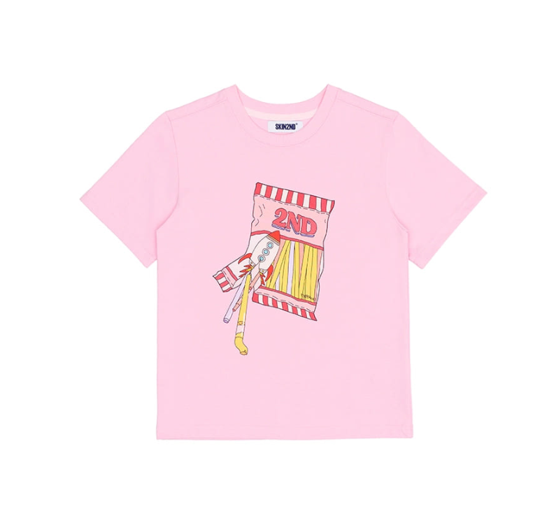 Candy Straw T-Shirt PINK 7