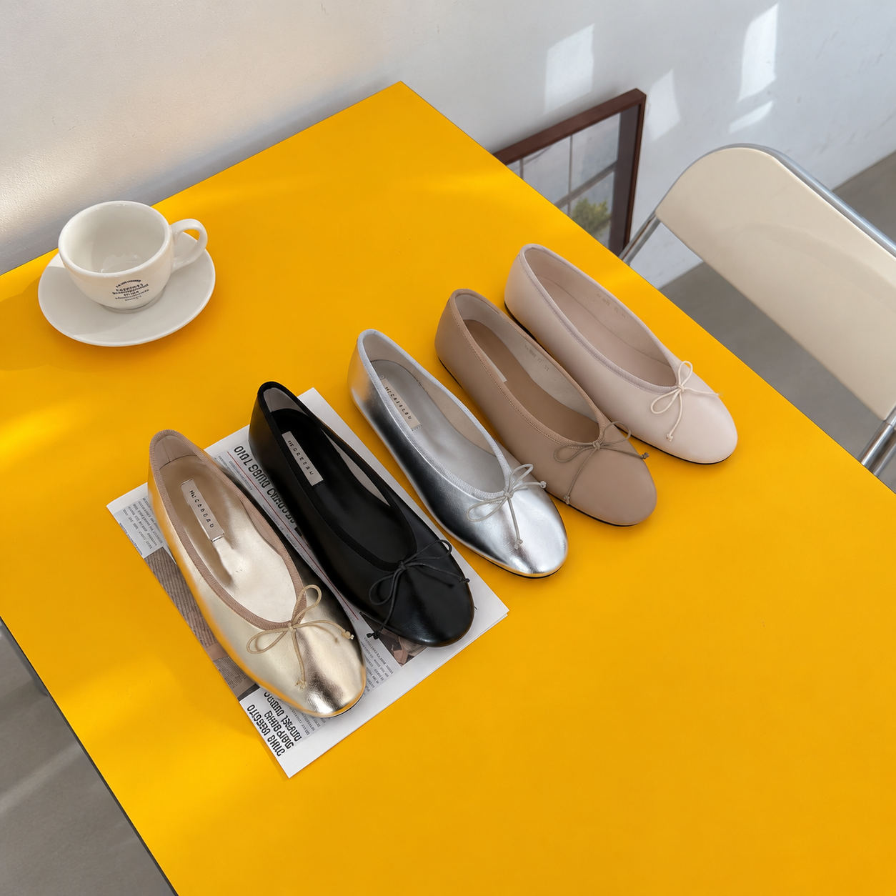 CA2387 Basic Soft Flat Shoes-BLACK 7