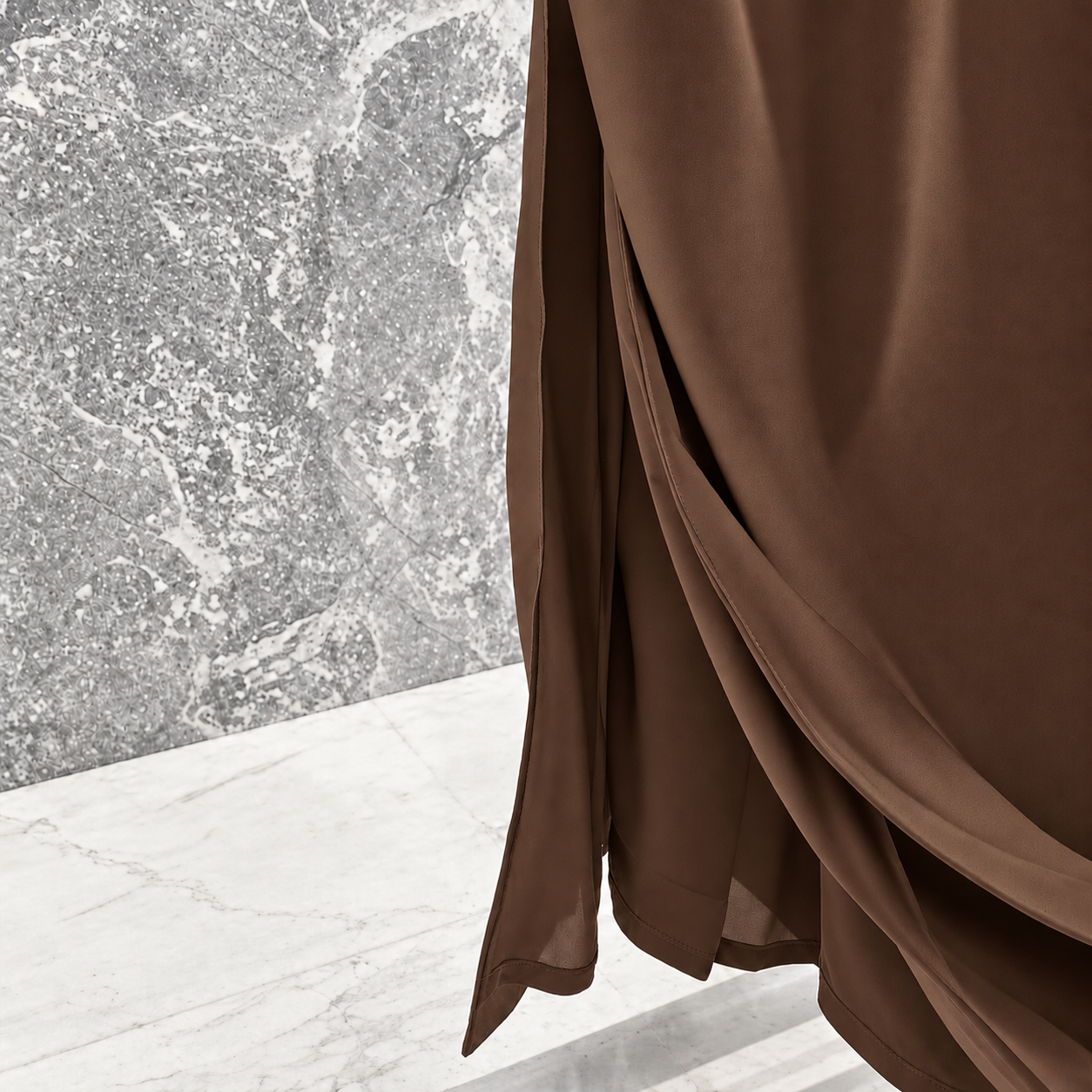 Backless Satin Slim Dress COCOA 4