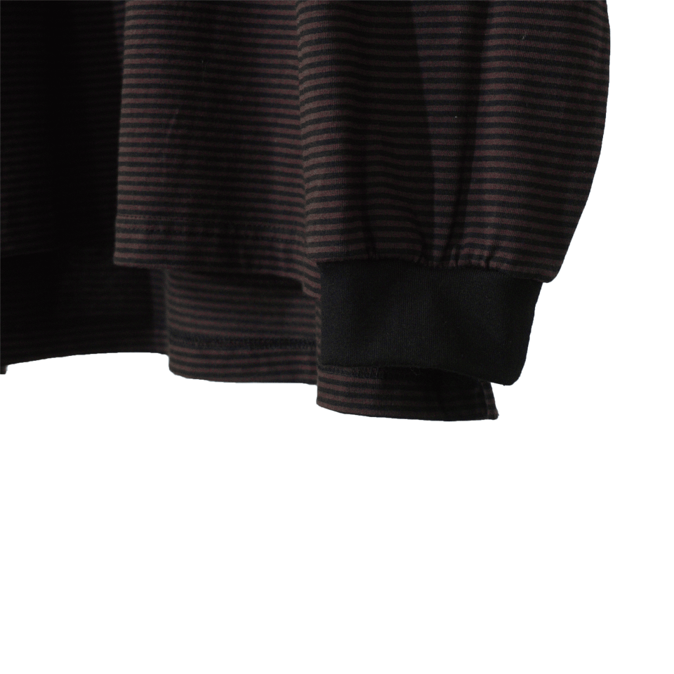 Striped Long Sleeve Tee Brown 3