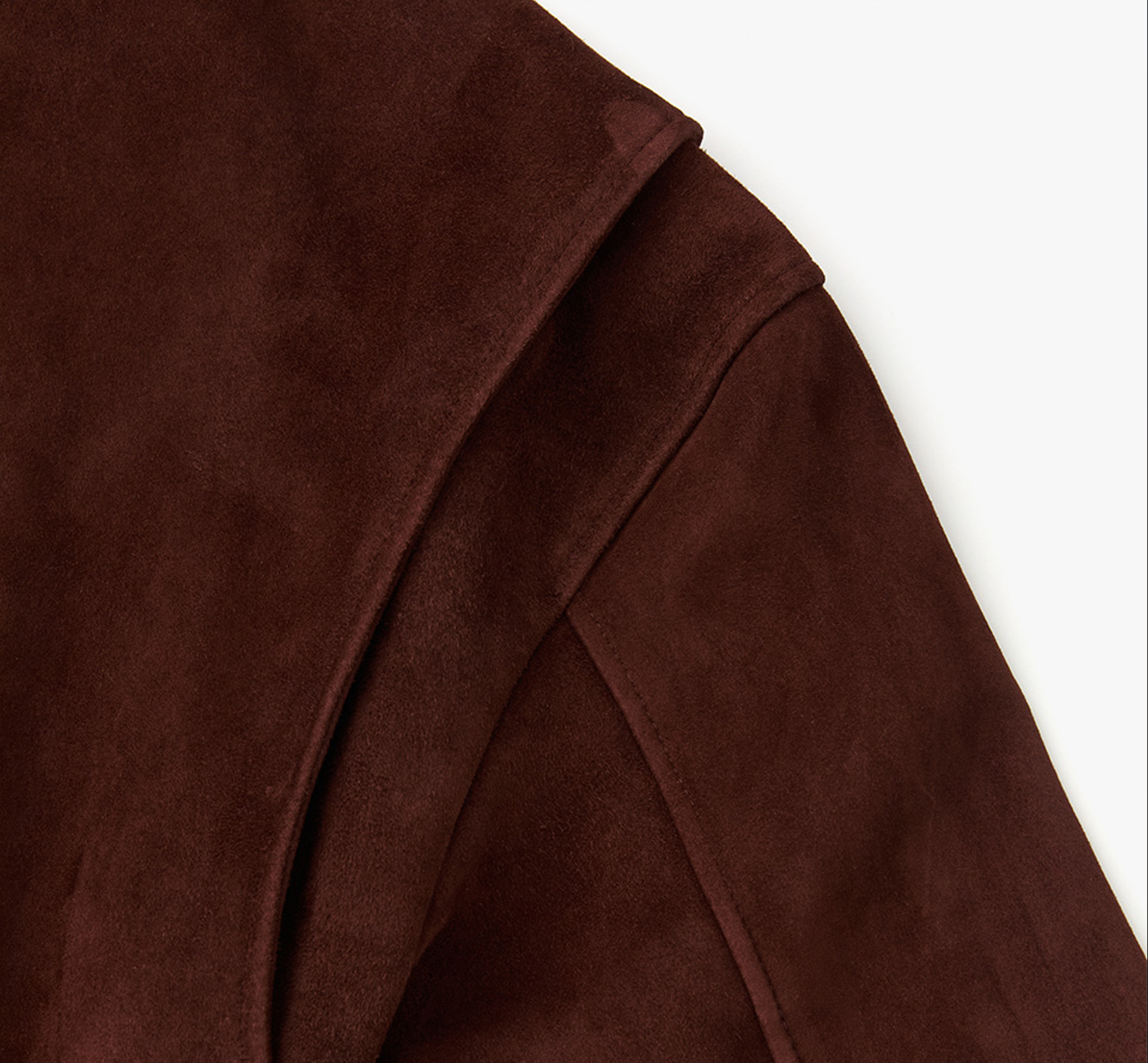 STANDARD BOMBER SUEDE JACKET BURGUNDY 6