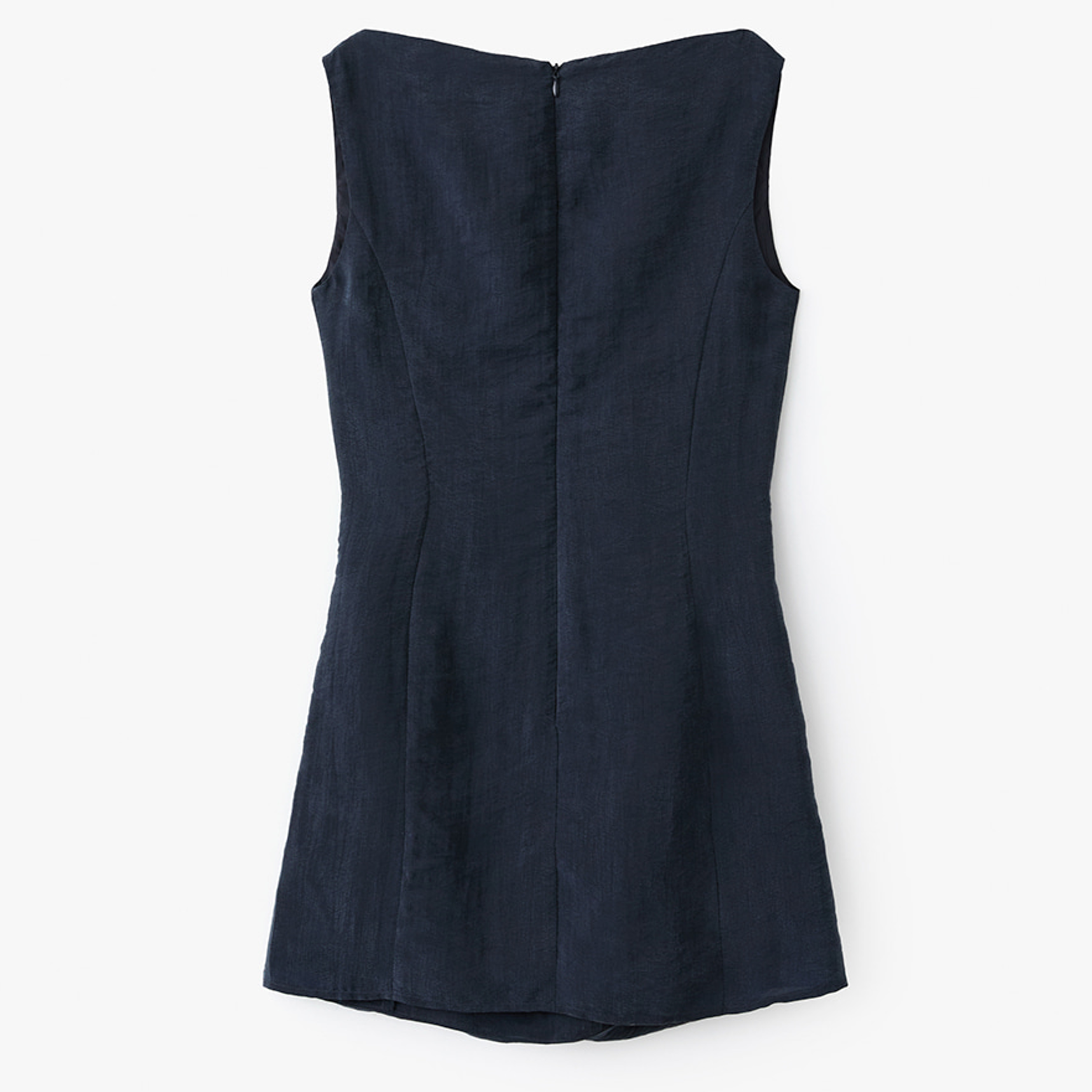 COWL MINI DRESS NAVY 2