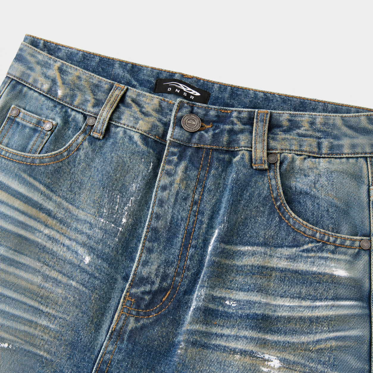 Legacy Coated Flare Denim Pants BLUE 6