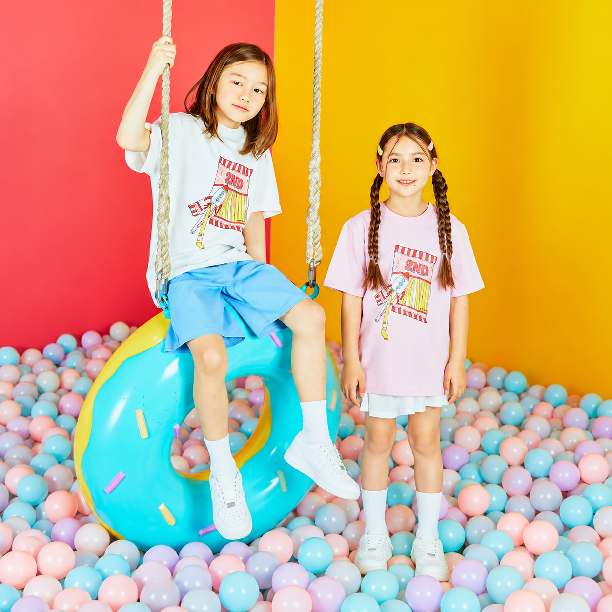 Candy Straw T-Shirt PINK 6