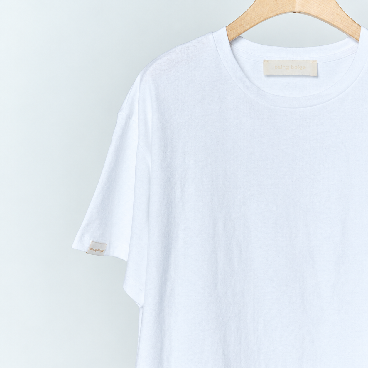 basic lettering t-shirt White 8