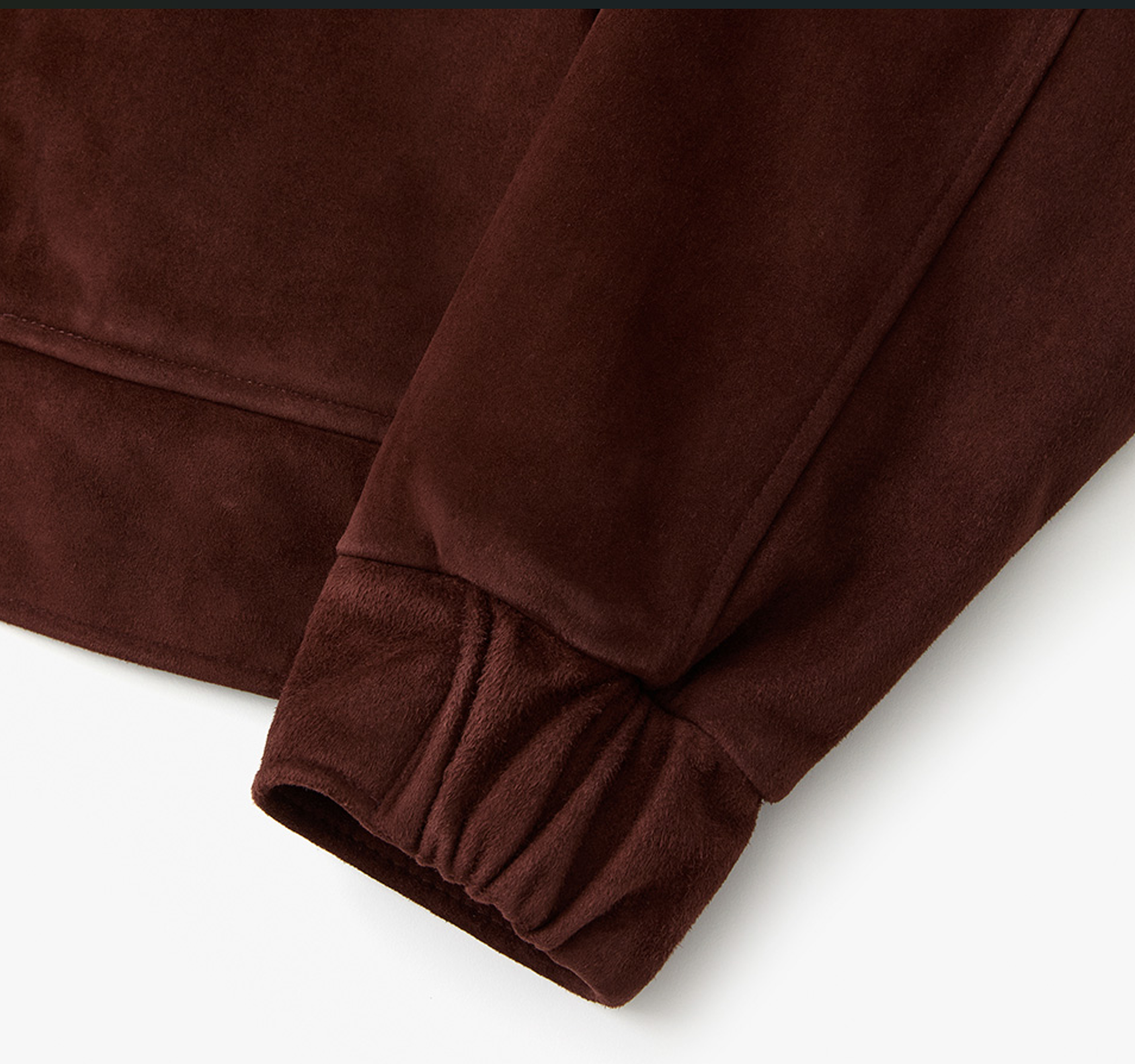 STANDARD BOMBER SUEDE JACKET BURGUNDY 8