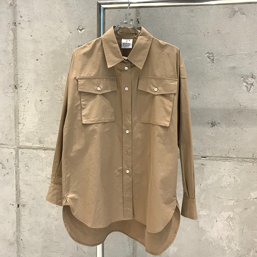 Cargo Pocket Shirt BEIGE 2