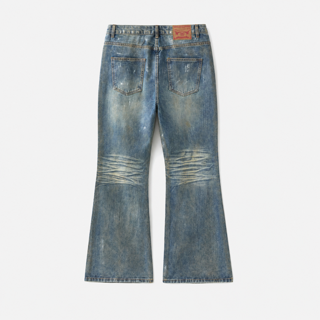 Legacy Coated Flare Denim Pants BLUE 5