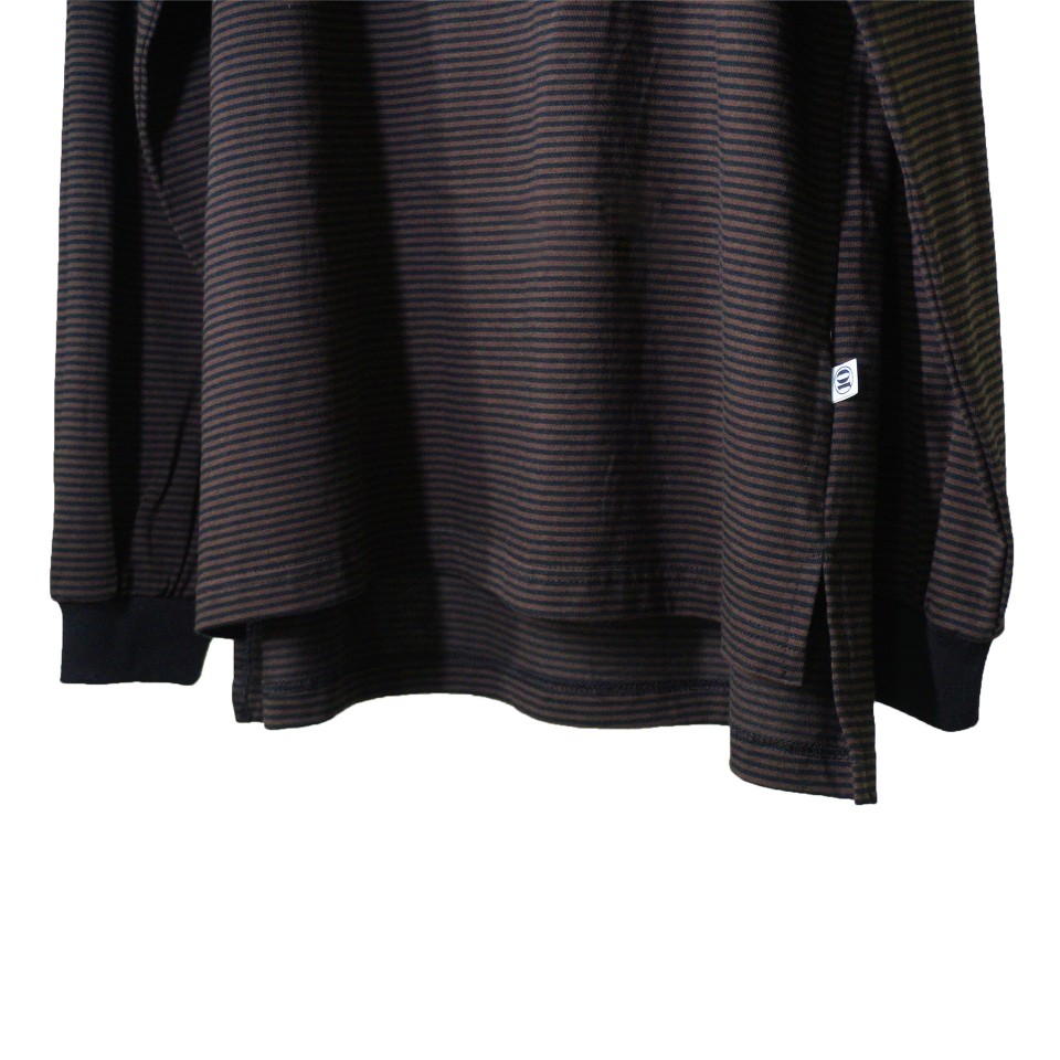 Striped Long Sleeve Tee Brown 4