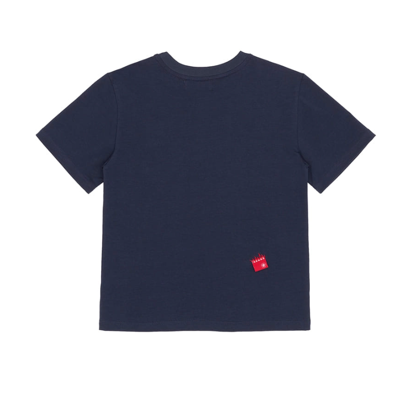 Zigzag Heart Logo T-Shirt NAVY 8