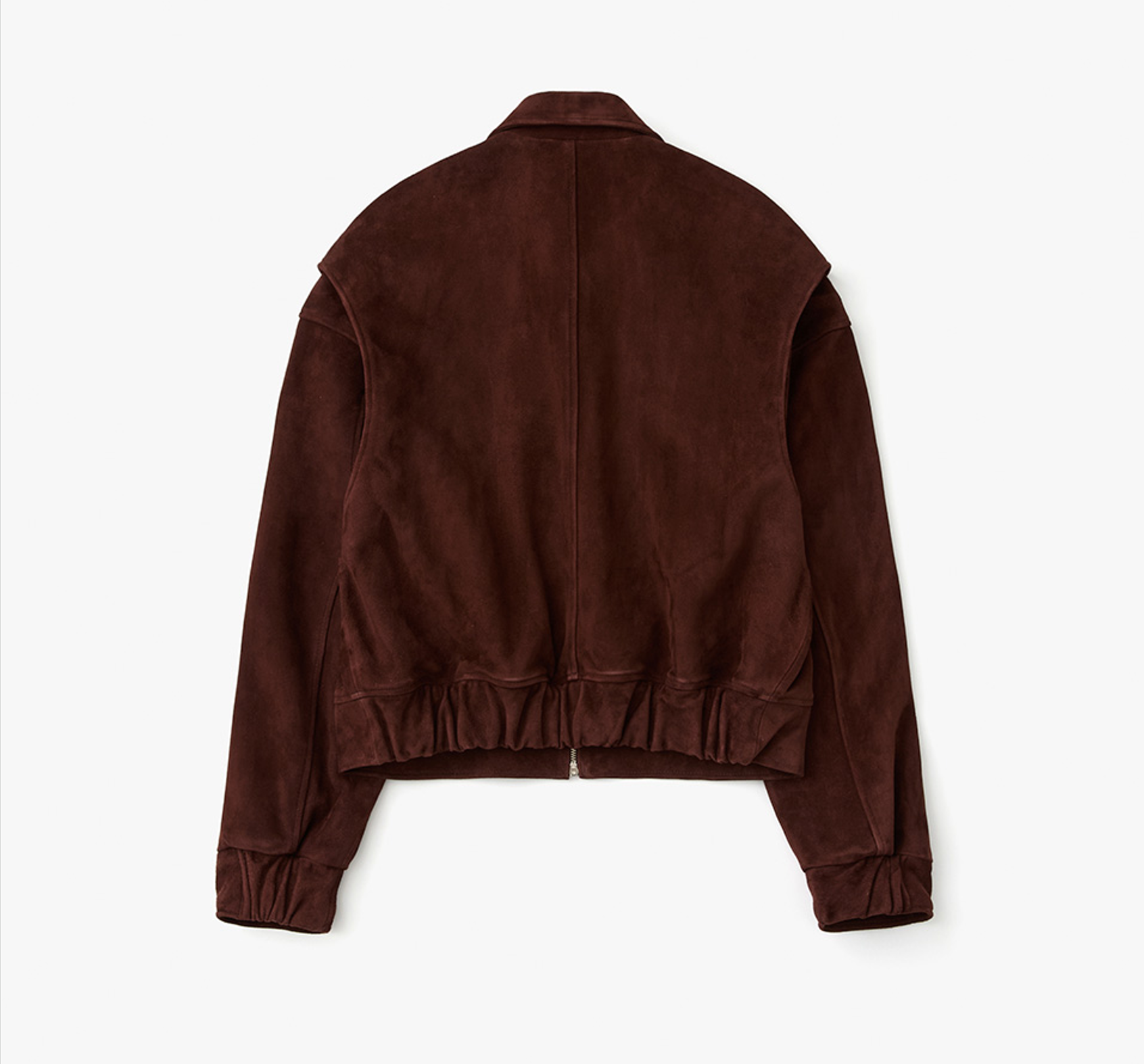 STANDARD BOMBER SUEDE JACKET BURGUNDY 4