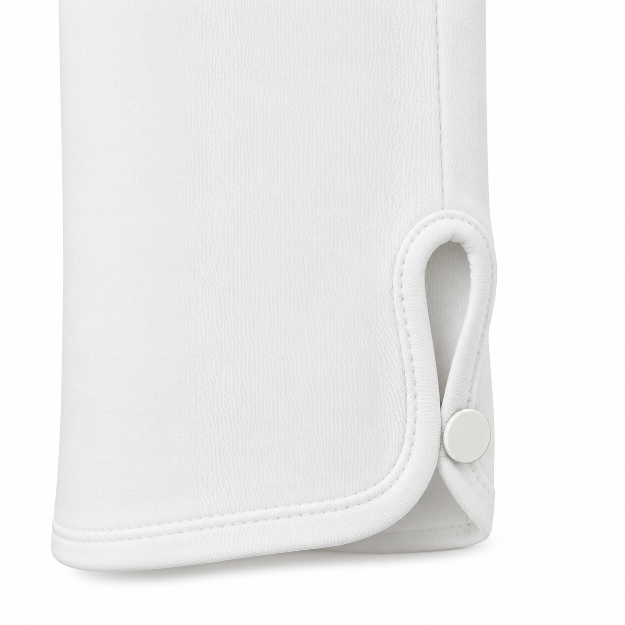 Button-Hem Georgette Slacks IVORY 3
