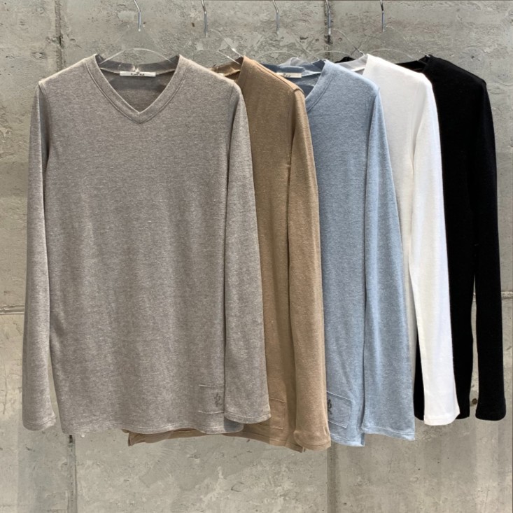 Rookie Angora V-Neck T-Shirt IVORY 4