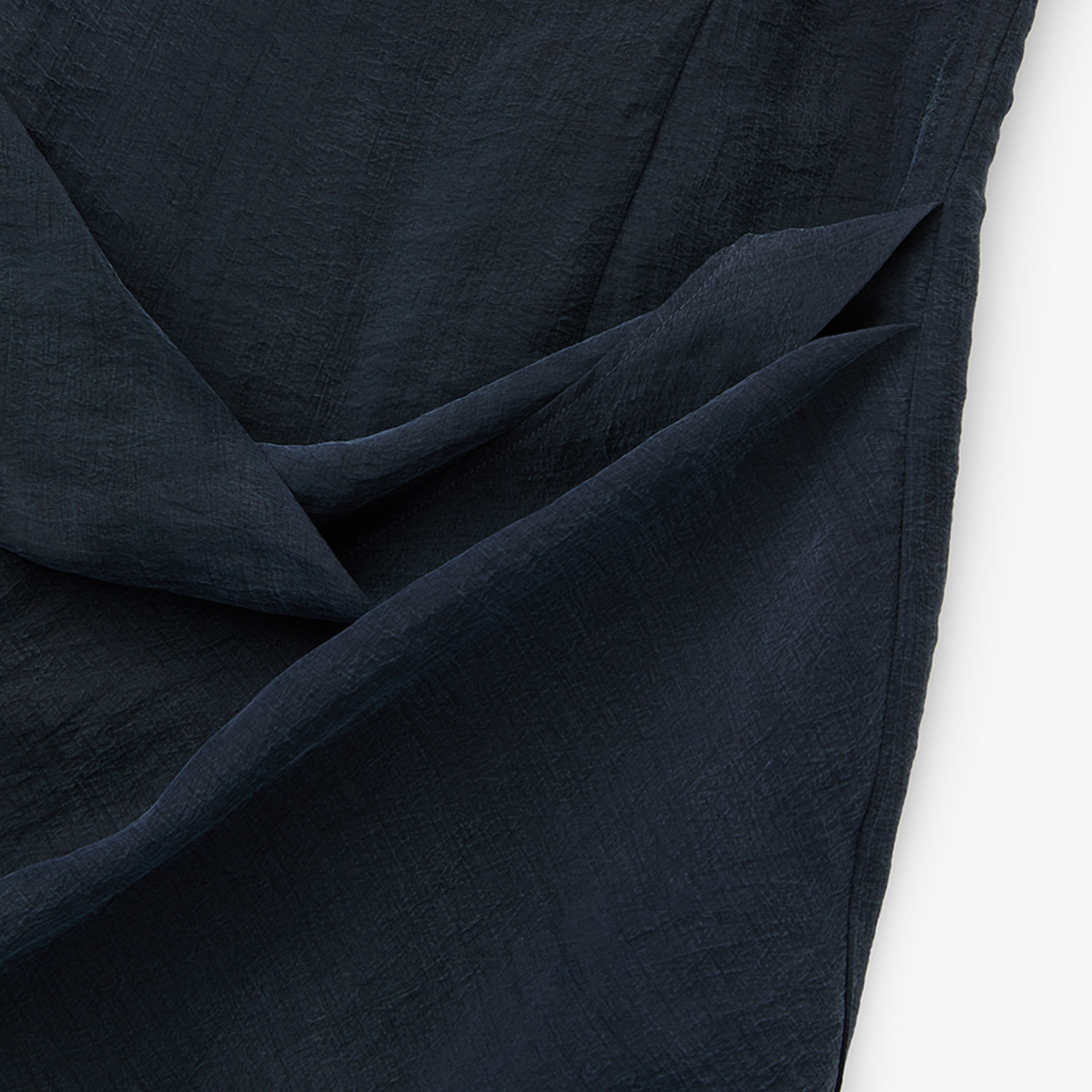 COWL MINI DRESS NAVY 5