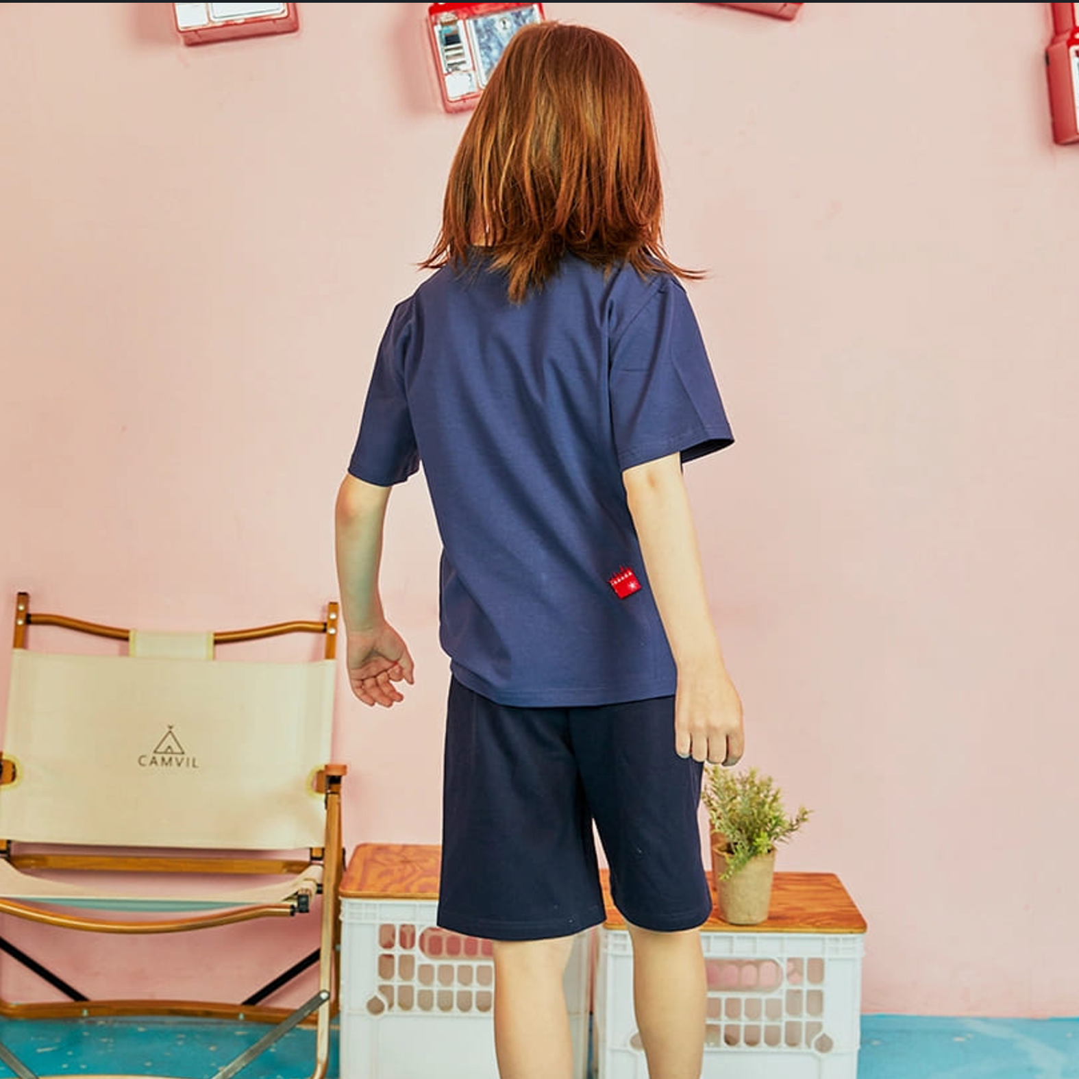 Zigzag Heart Logo T-Shirt NAVY 4