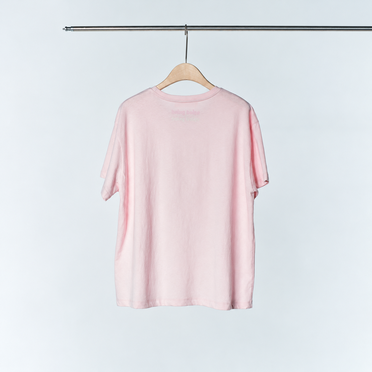 ベーシックなレタリングTシャツ ピンク (PNK) 2