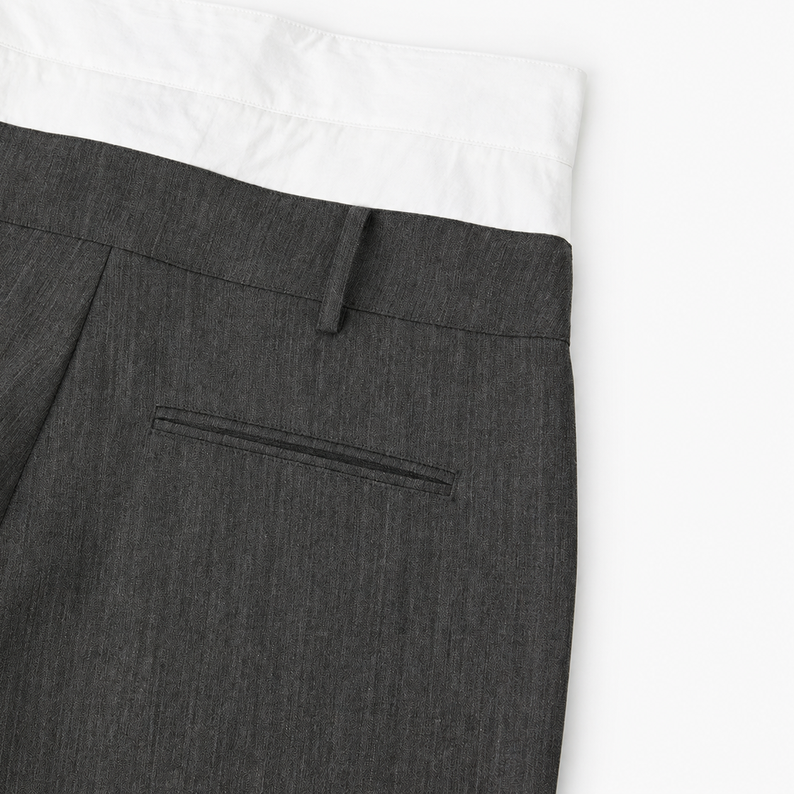 DOUBLE WAIST PANTS GRAY 6