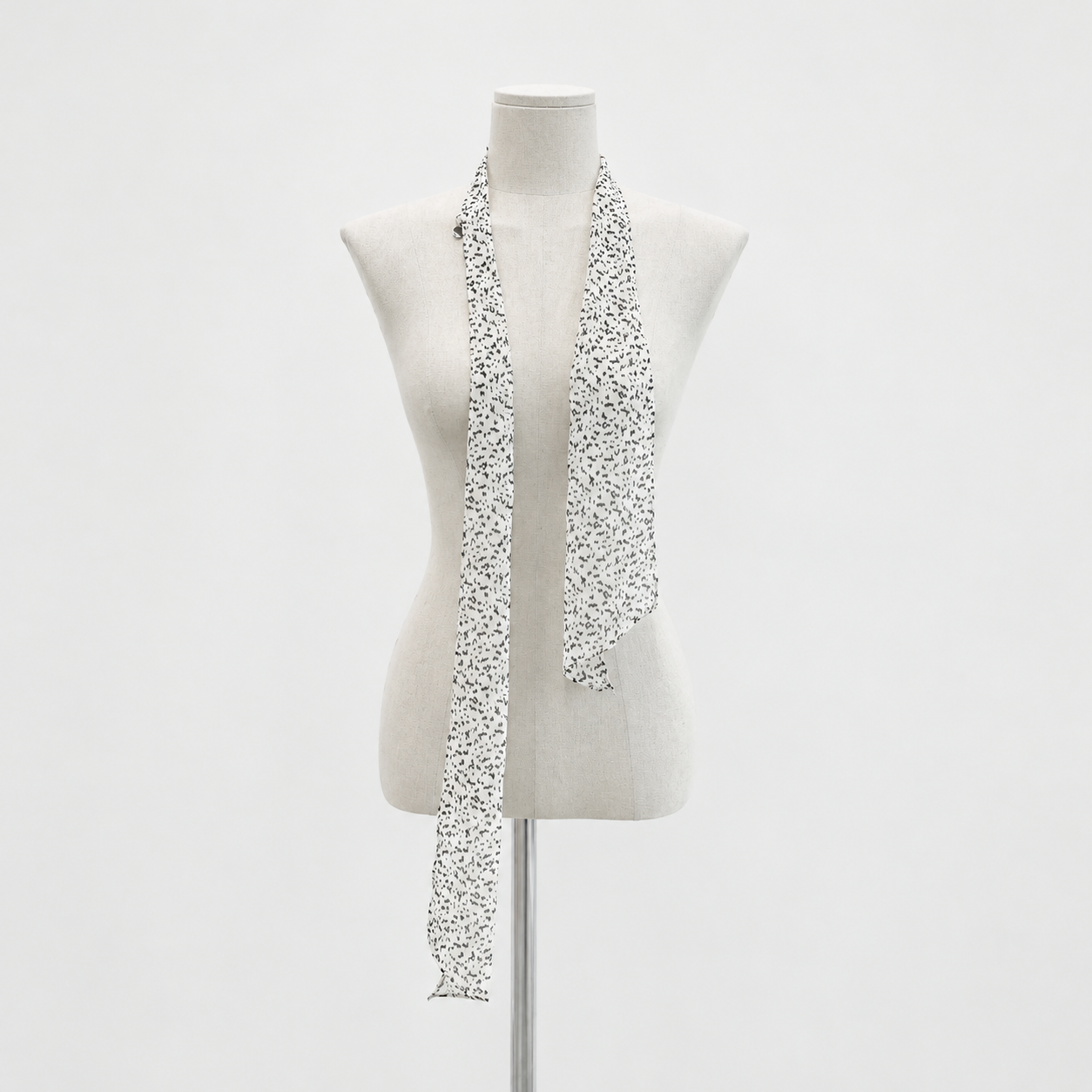 Dot Tie Muffler IVORY PRINT 2