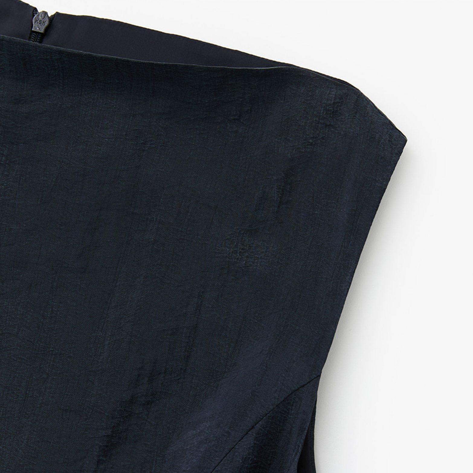 COWL MINI DRESS NAVY 4