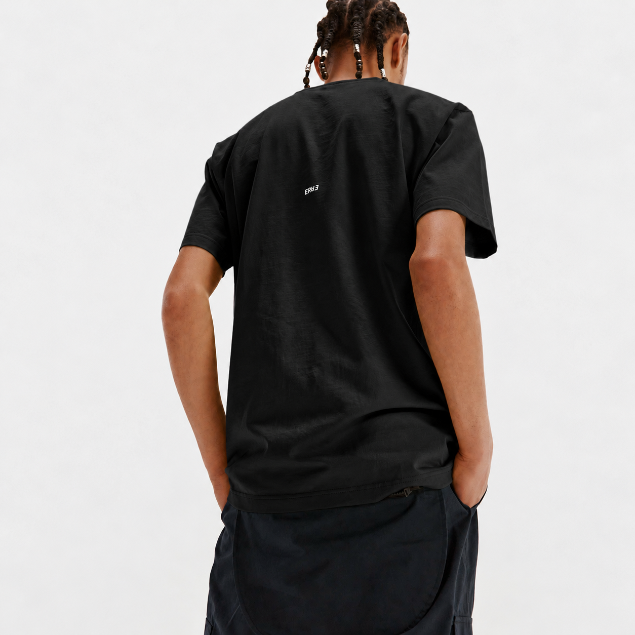 Round Neck T-Shirt-BLACK 4