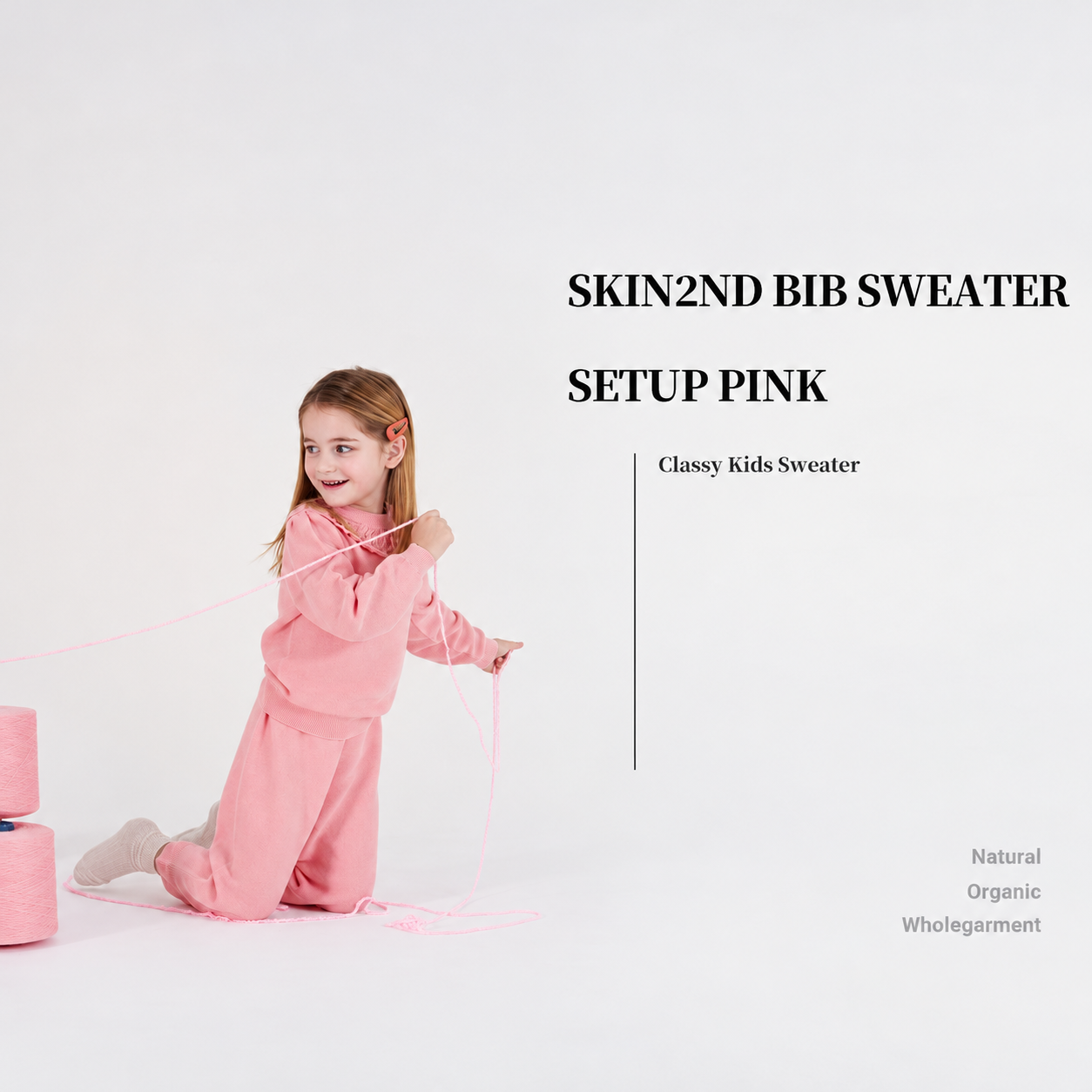 Bib Sweater Set PINK 4