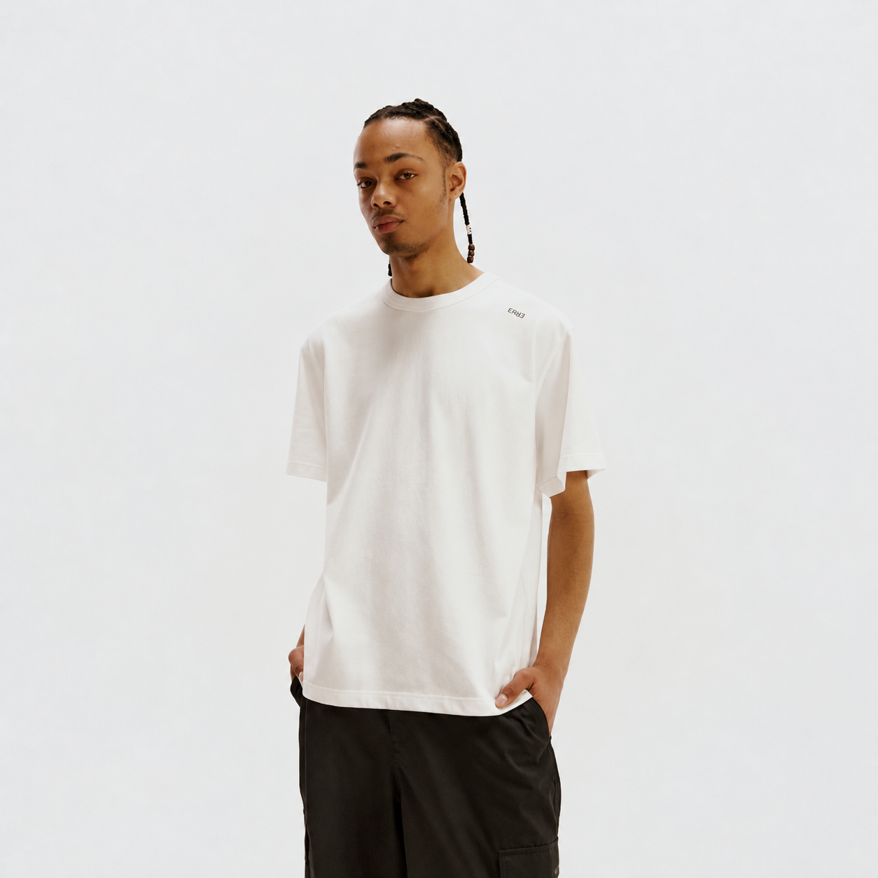 Two Crewneck T-Shirts WHITE 3