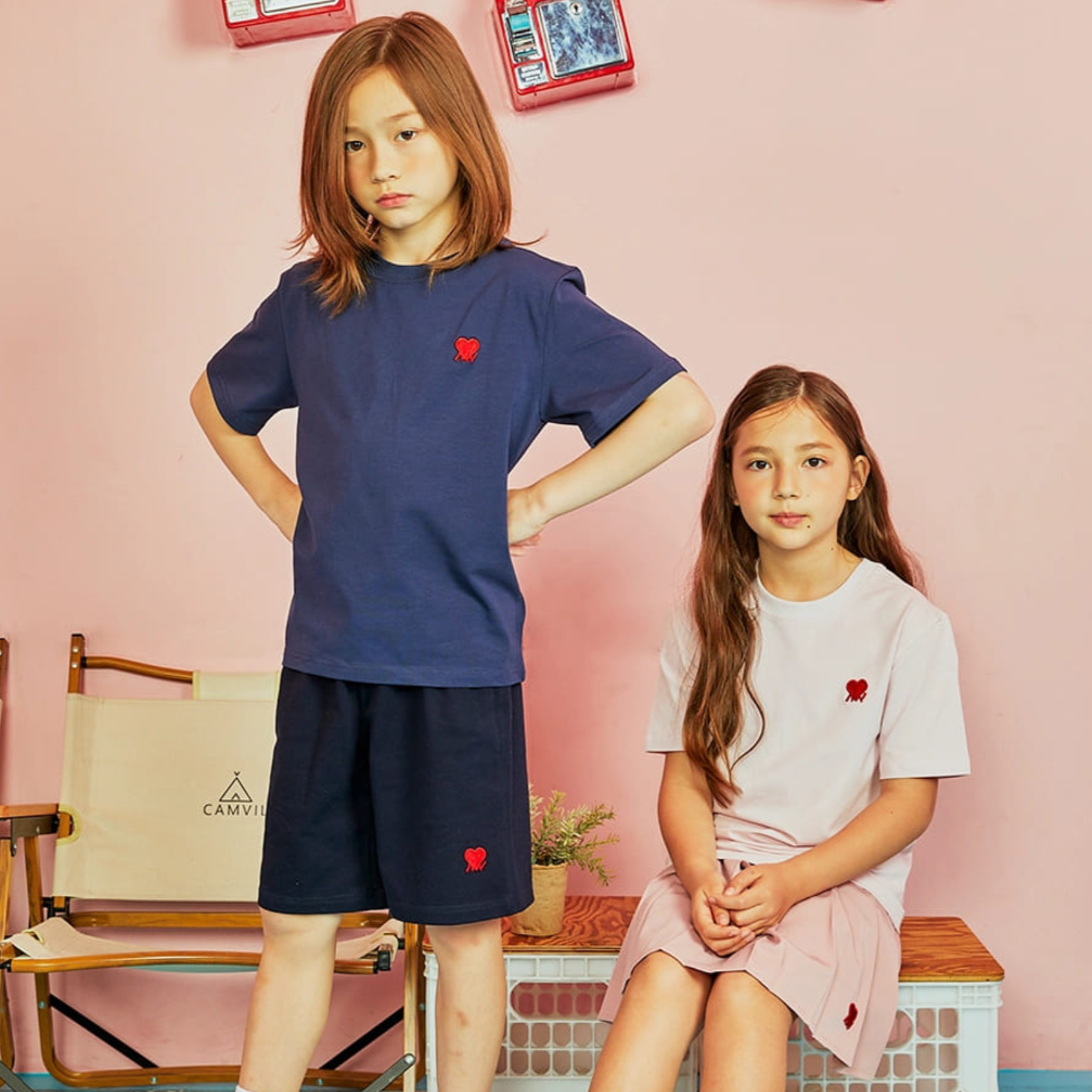 Zigzag Heart Logo T-Shirt NAVY 6