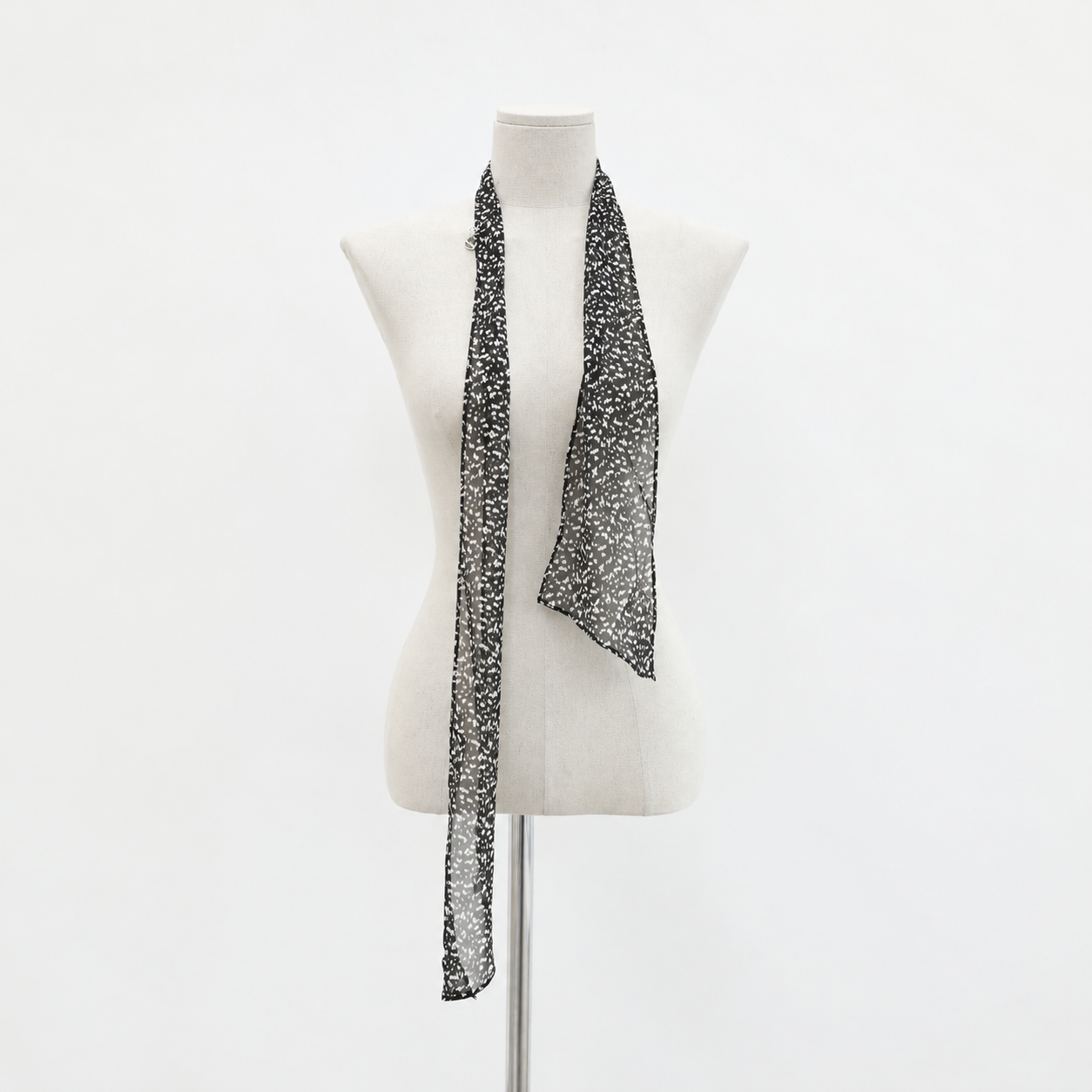 Dot Tie Muffler GRAY PRINT 2