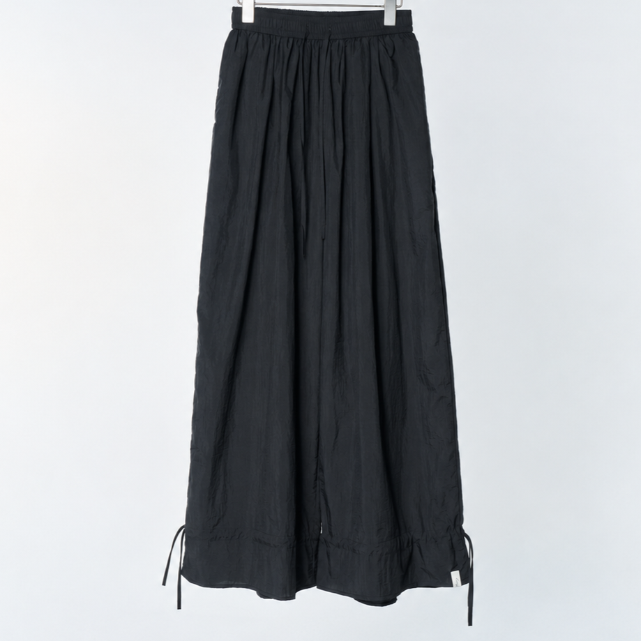 wide frill pants Black 6