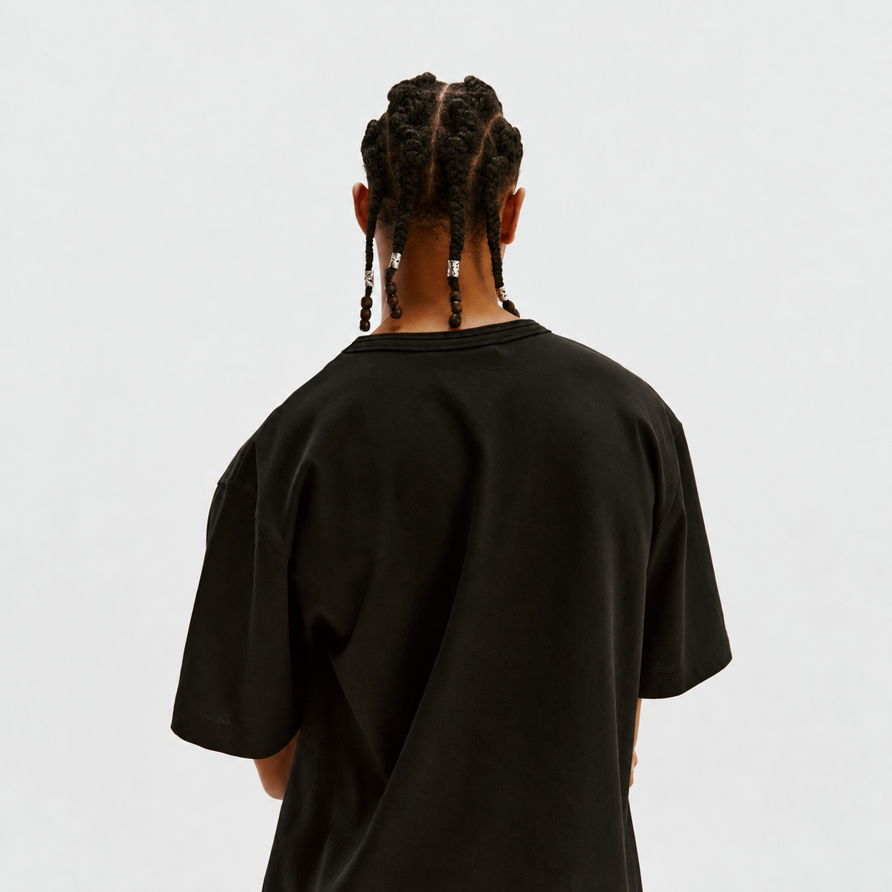 Two Crewneck T-Shirts BLACK 3