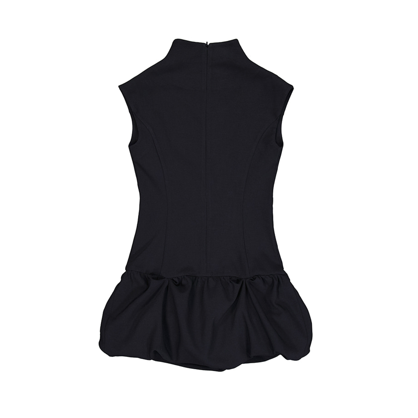 SLEEVELESS TULIP ONE-PIECE BLACK 2