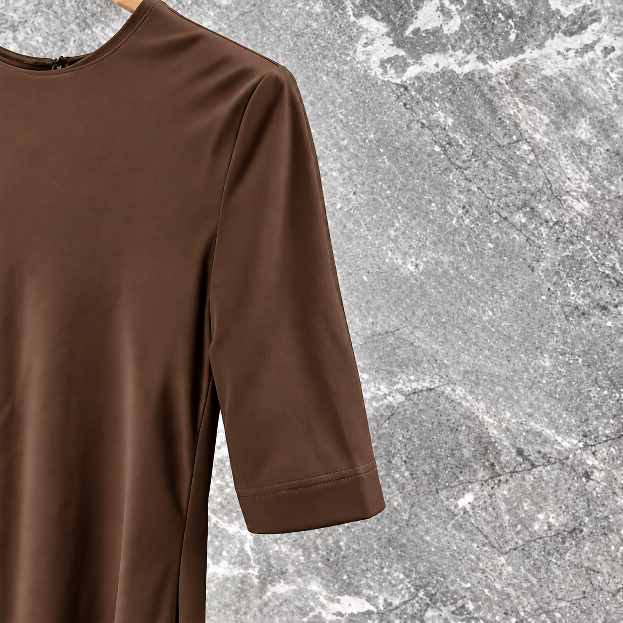 Backless Satin Slim Dress COCOA 3