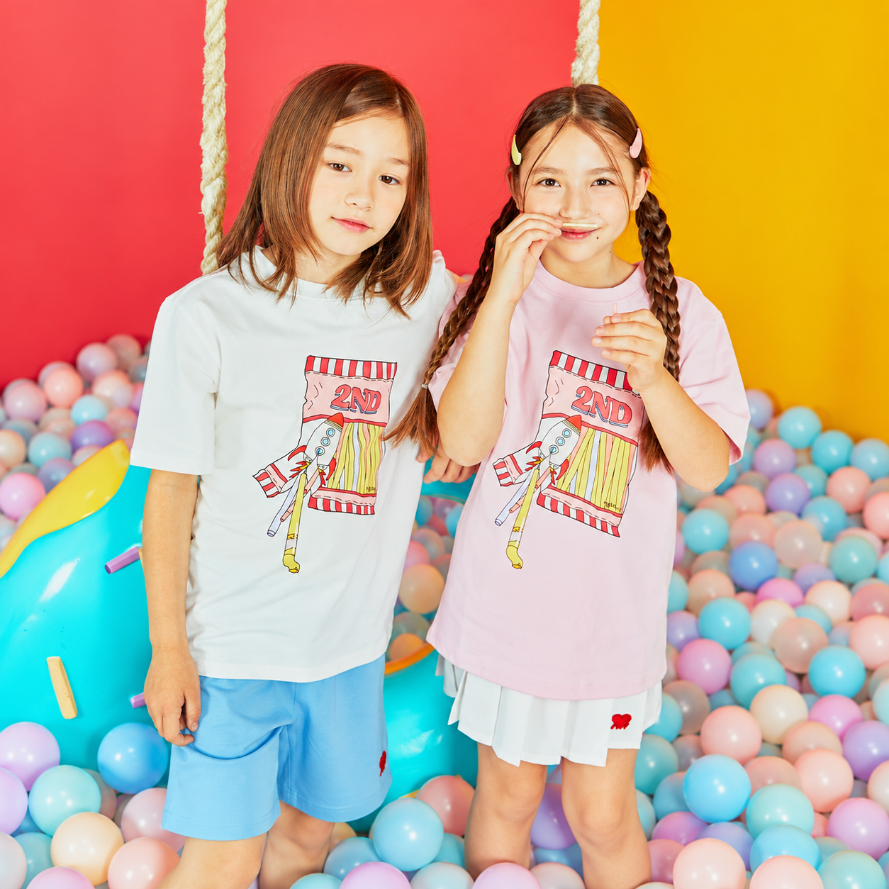 Candy Straw T-Shirt PINK 4
