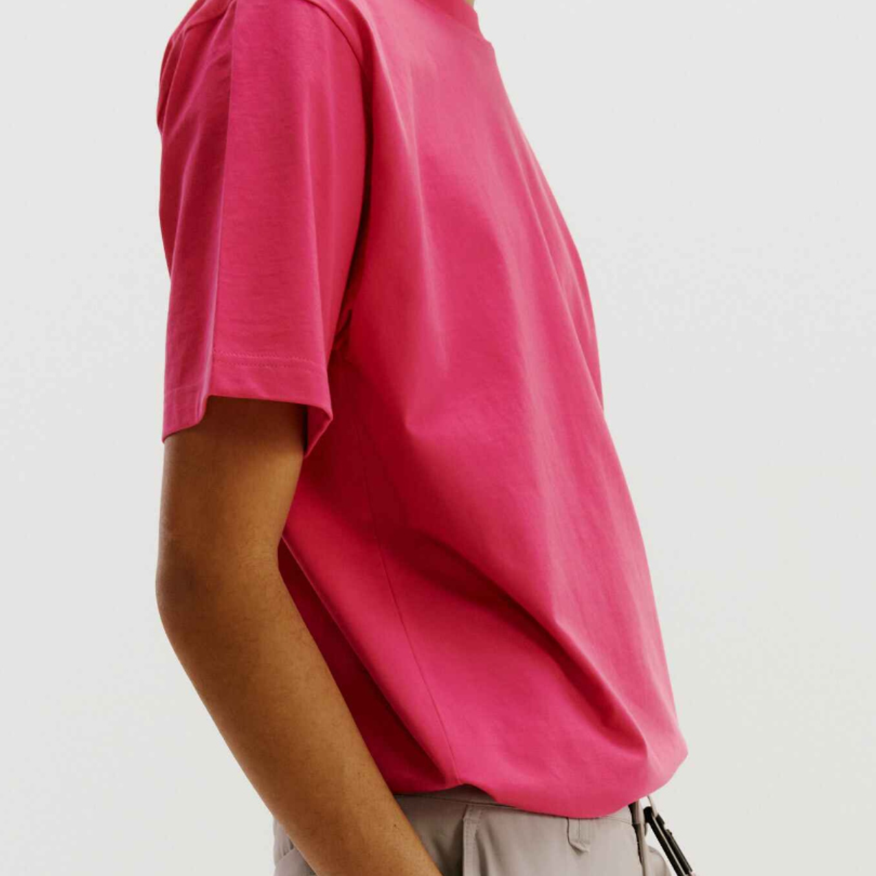 Round Neck T-Shirt-PINK 2