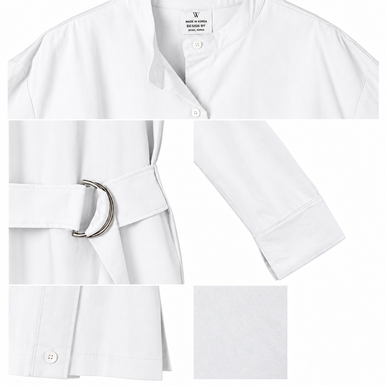 Out-Pocket Cotton Shirt IVORY 3