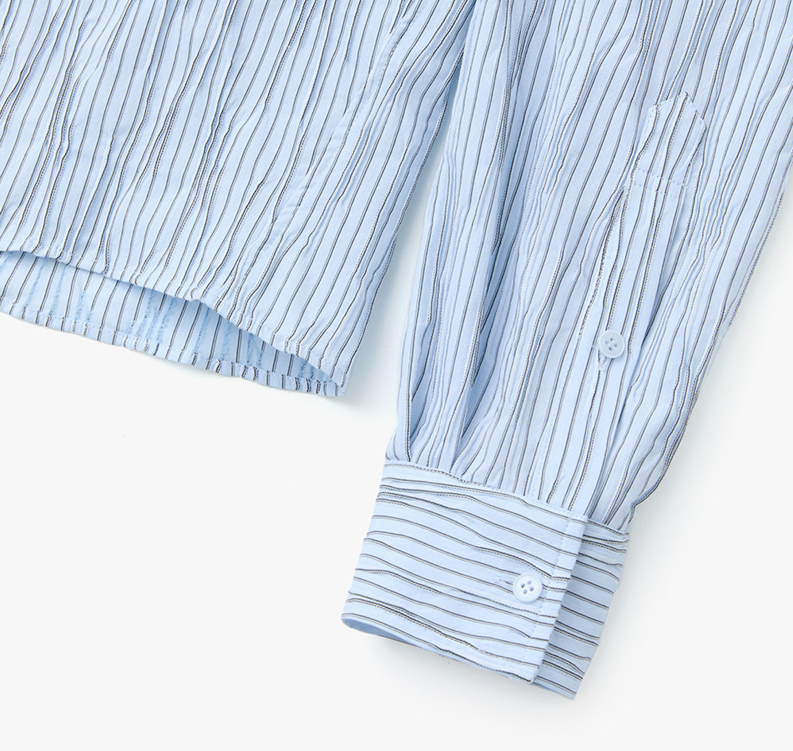 STRIPE CROP SHIRT SKY 6