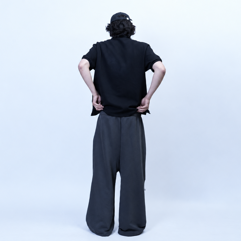 オーバーサイズ グラフィック スウェットパンツ グレー (GRY) 3