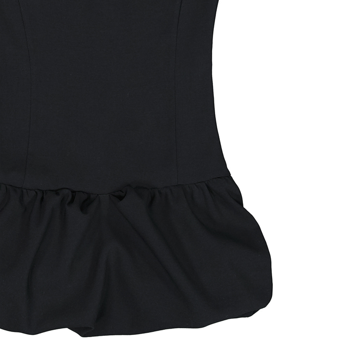 SLEEVELESS TULIP ONE-PIECE BLACK 3