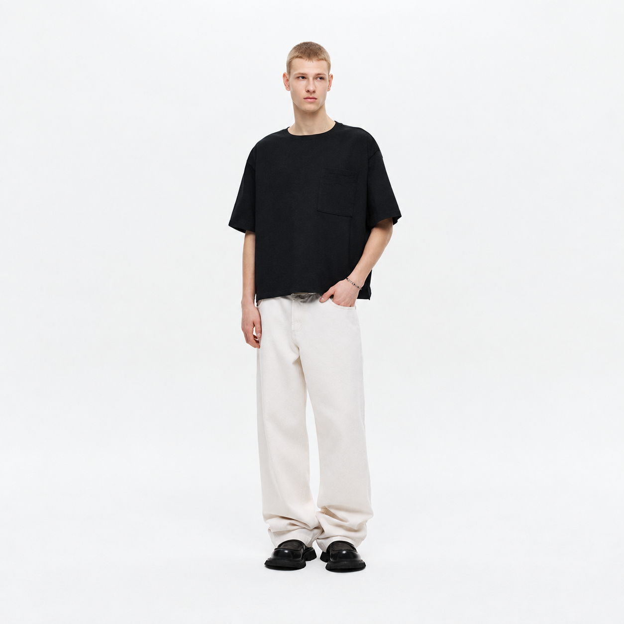 Signature Carpenter Denim Pants CREAM 3