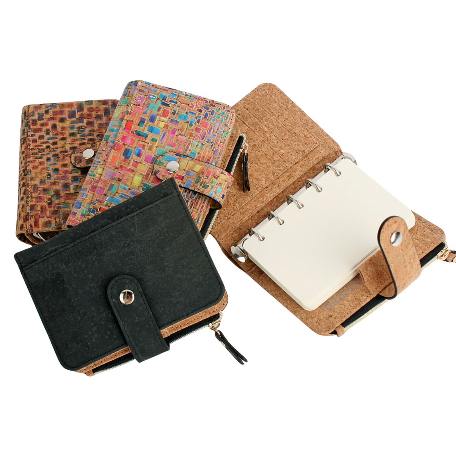 Vegan Cork Note Wallet-Dark  Color 2