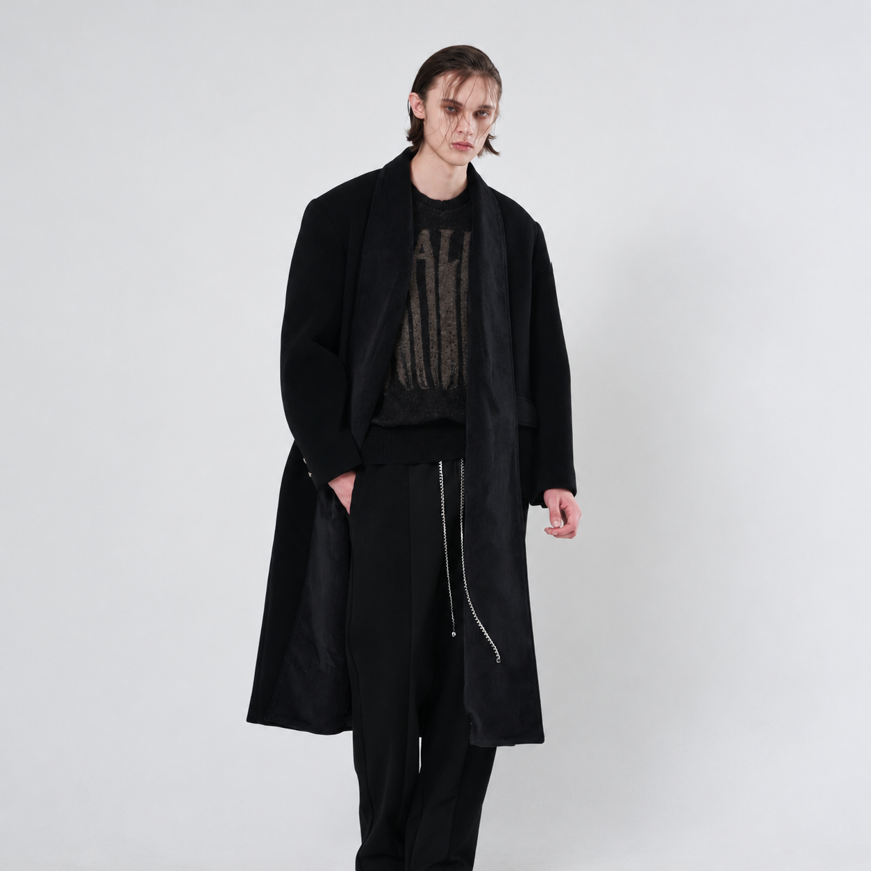 MOHAIR DUALITY KNIT-BLACK 4