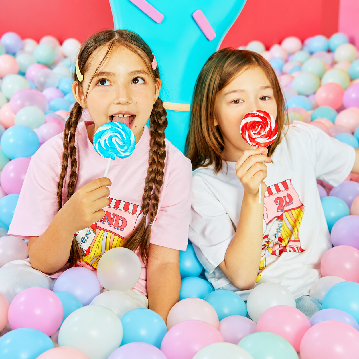 Candy Straw T-Shirt PINK 3