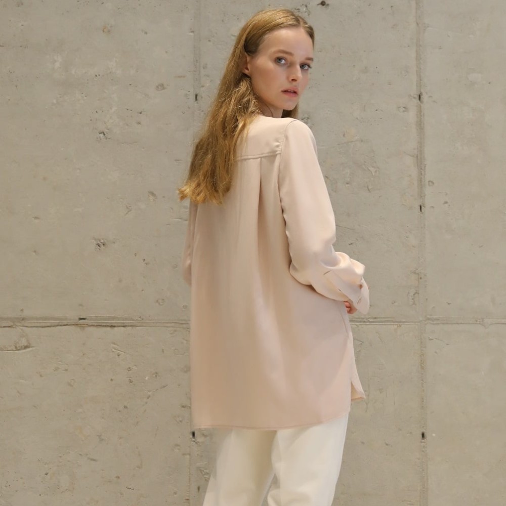 Rookie Button Point Blouse PINK 2