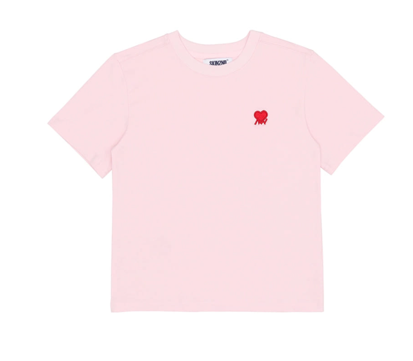 Zigzag Heart Logo T-Shirt PINK 6