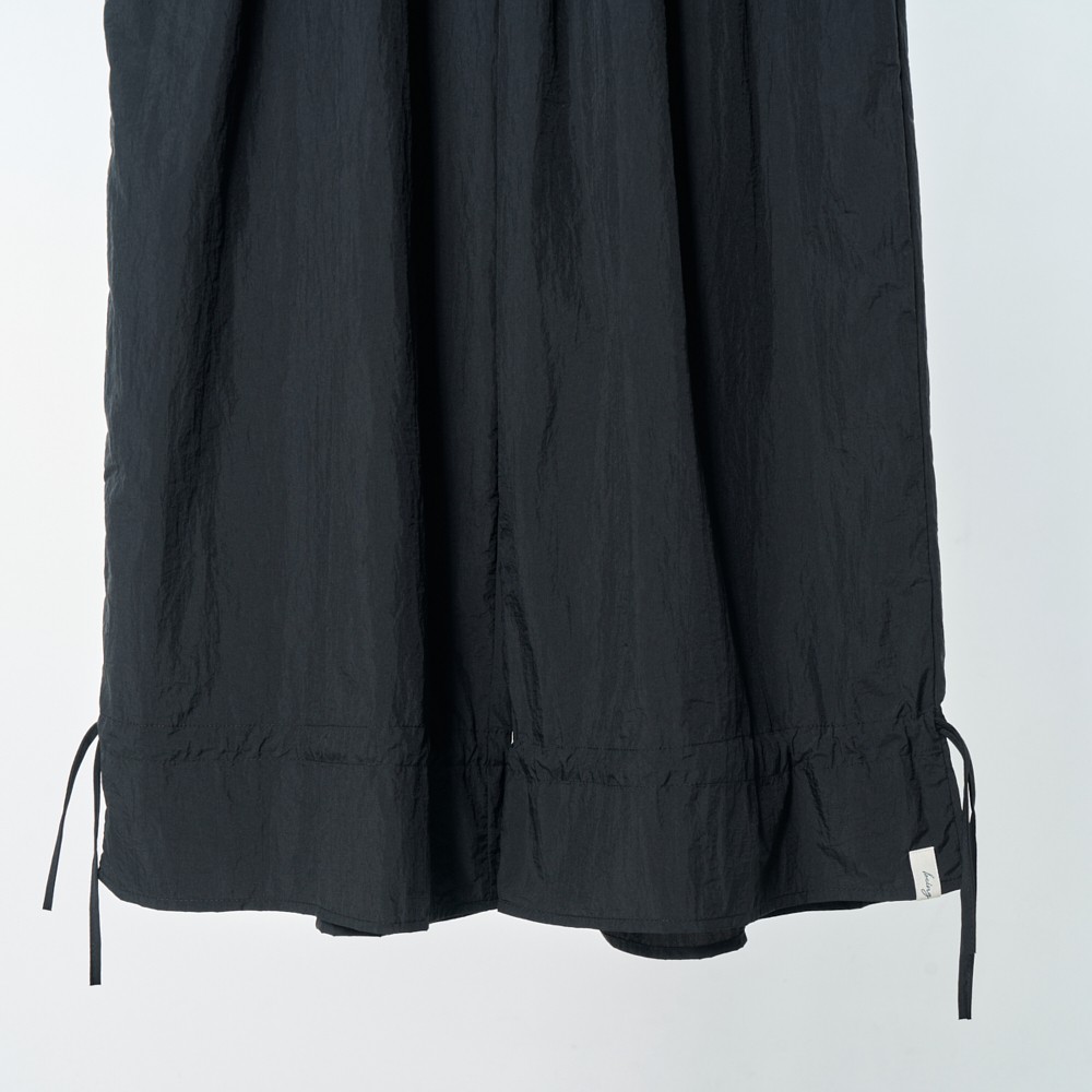 wide frill pants Black 7