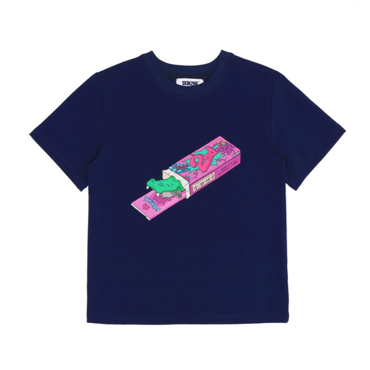 トラップガムトイTシャツ ブラック 海軍 (NVY) 7