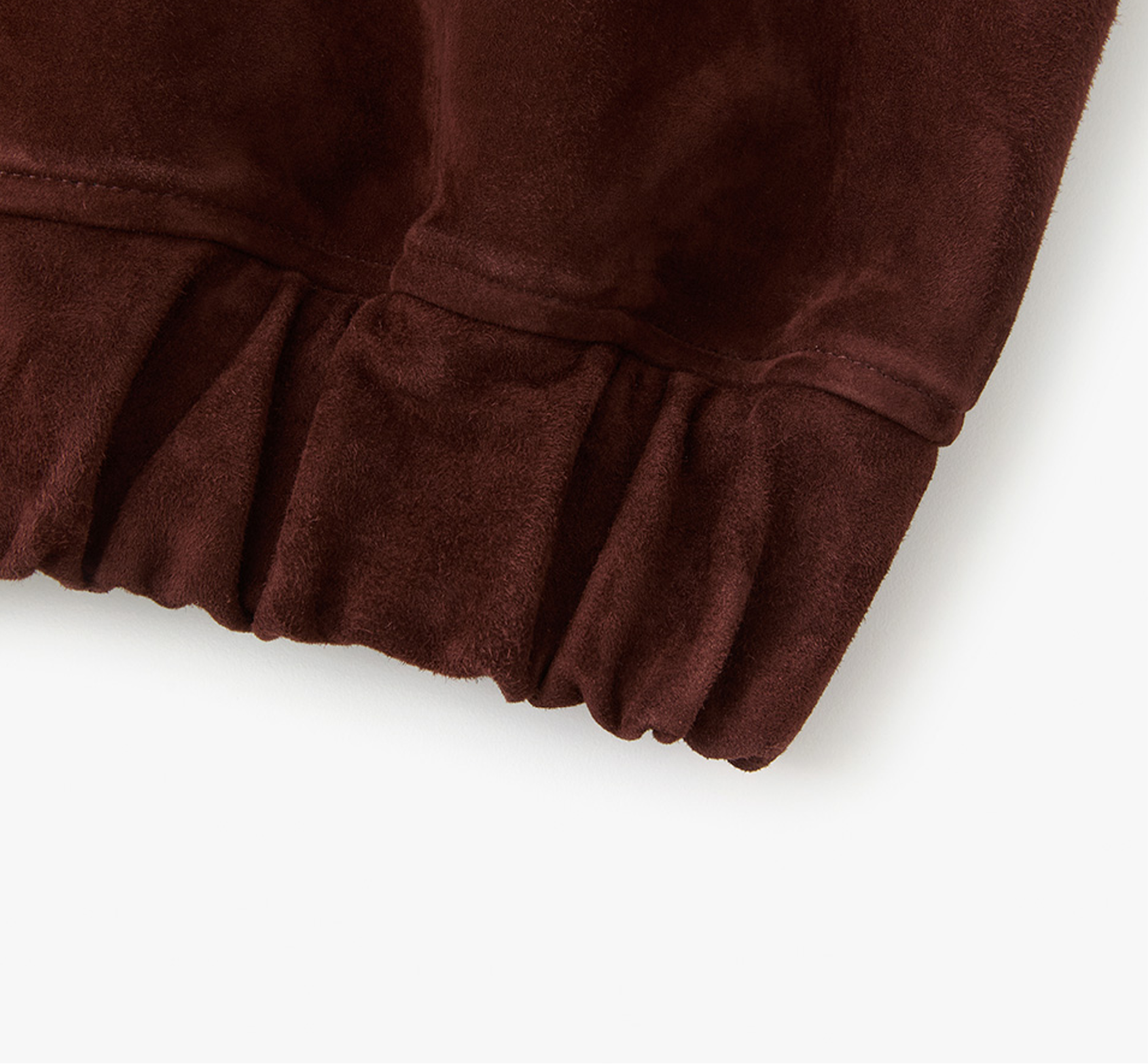 STANDARD BOMBER SUEDE JACKET BURGUNDY 9
